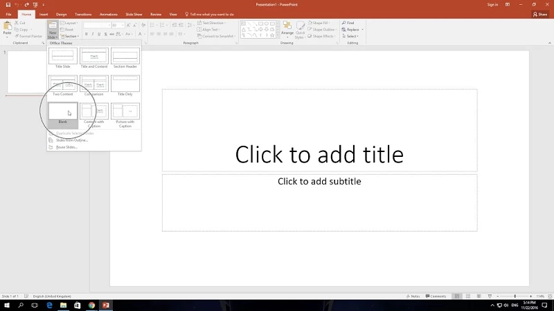 Microsoft PowerPoint — skærmbillede 2